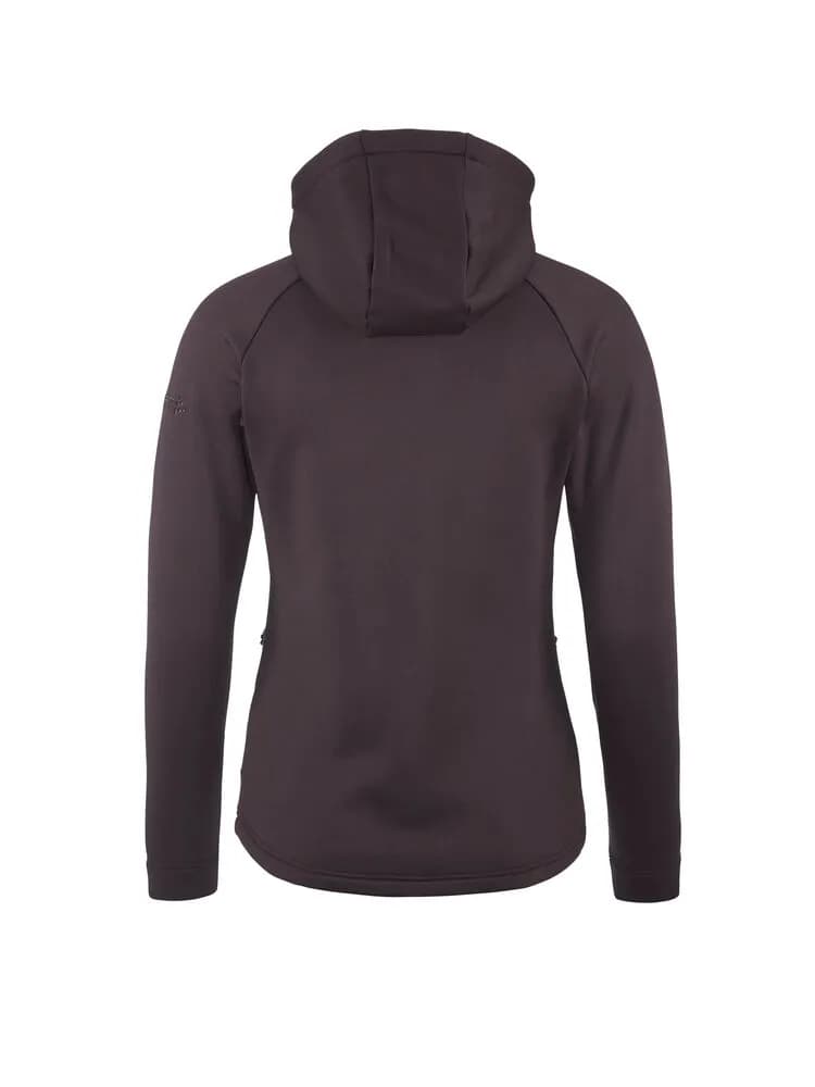 Adv Explore Power Fleece Hood Jkt W - Dk Plum