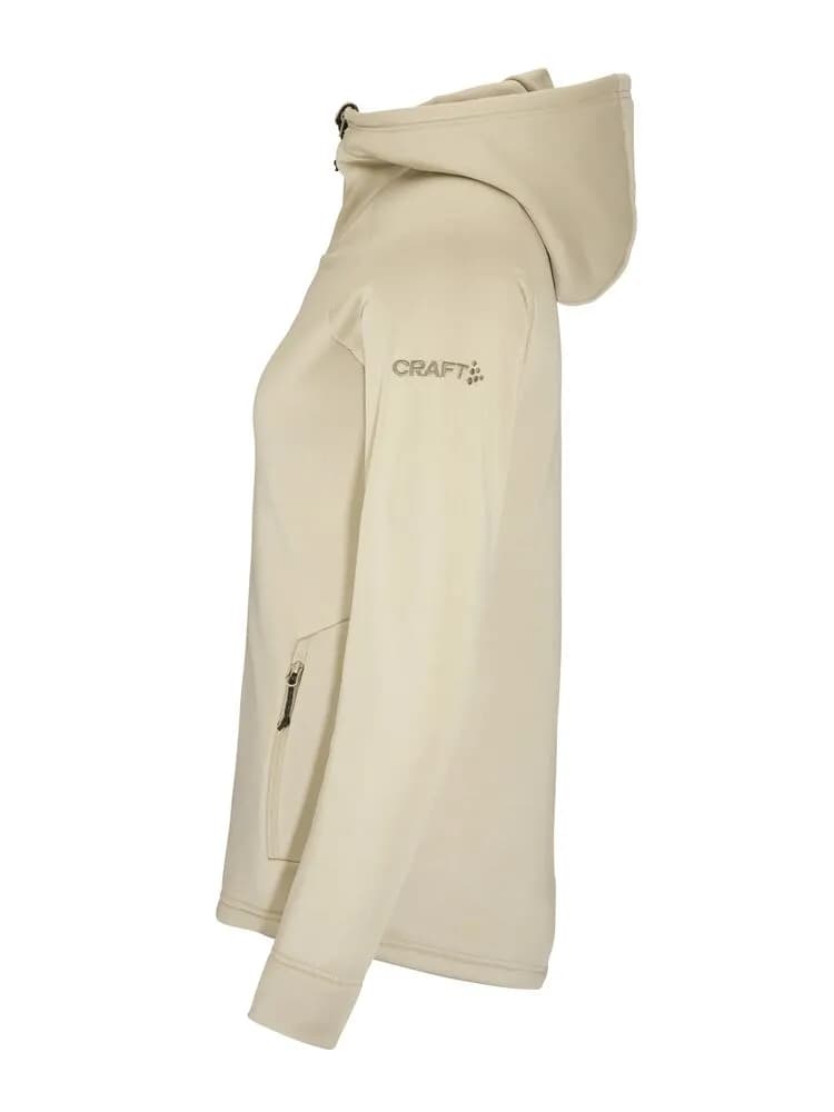 Adv Explore Power Fleece Hood Jkt W - Hay