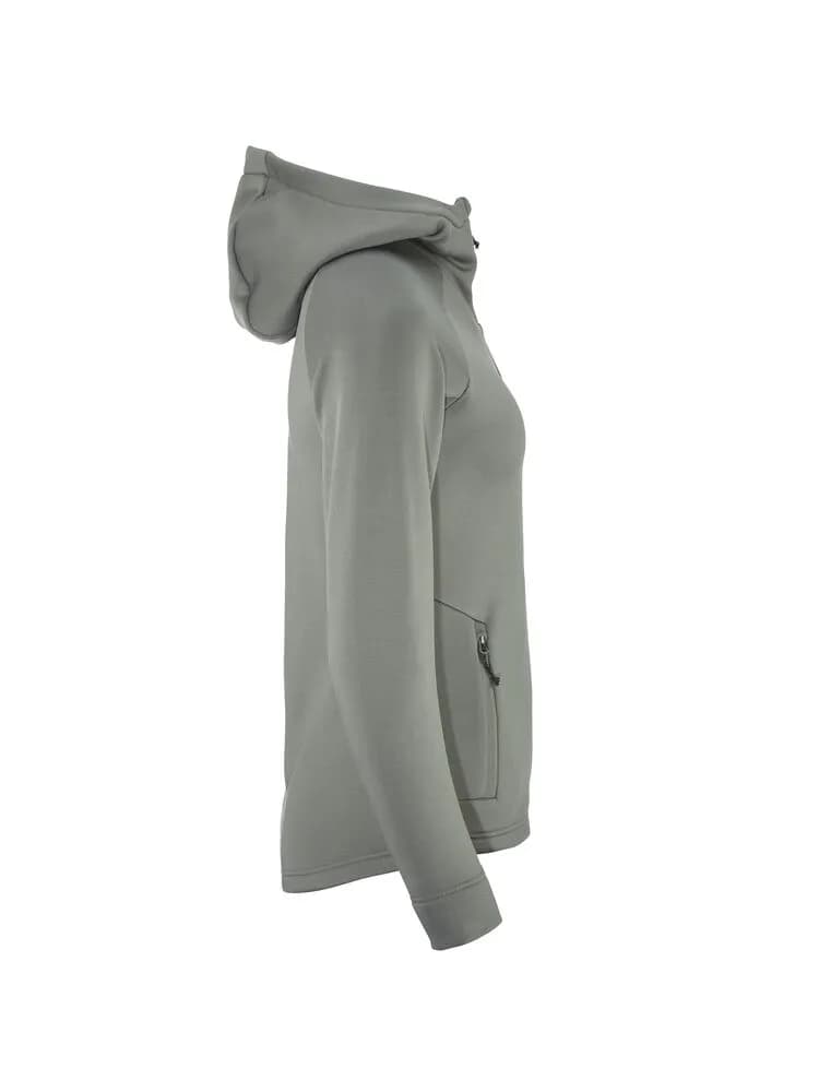 Adv Explore Power Fleece Hood Jkt W - Leaf