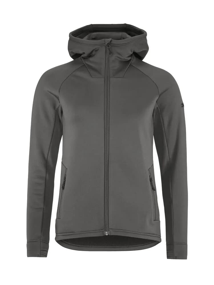 Adv Explore Power Fleece Hood Jkt W - Granite