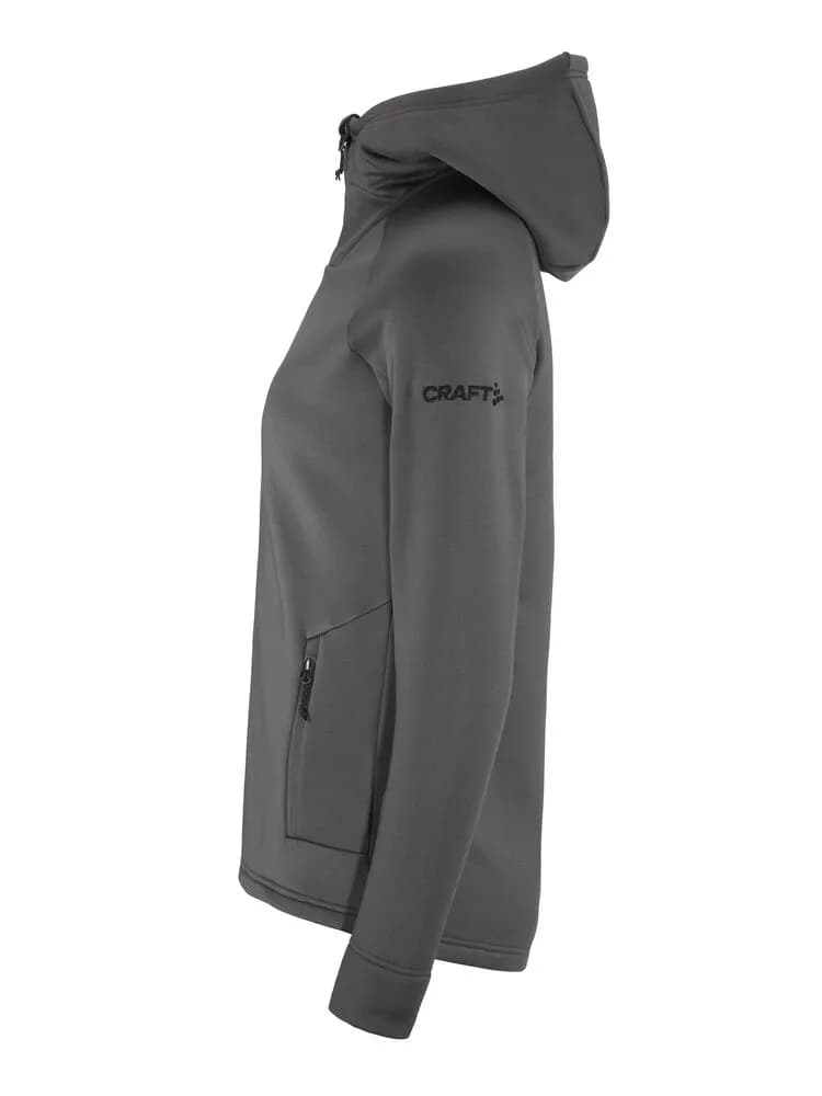 Adv Explore Power Fleece Hood Jkt W - Granite