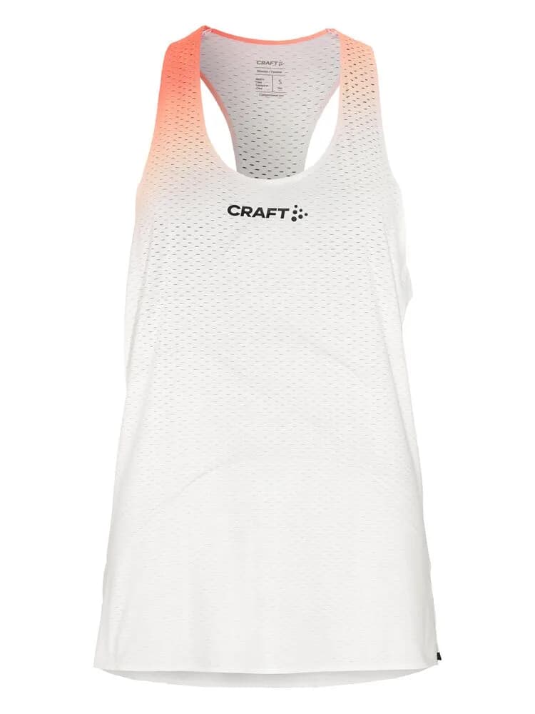 Race Day Singlet W - White/Multi