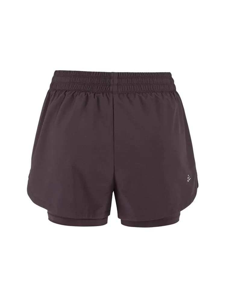 Adv Essence 2-In-1 Shorts 2 W - Dk Plum