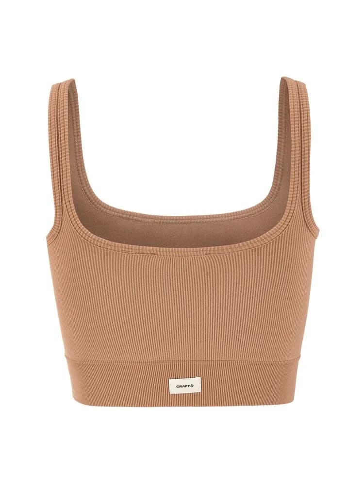Collective Rib Sports Bra W - Syrup