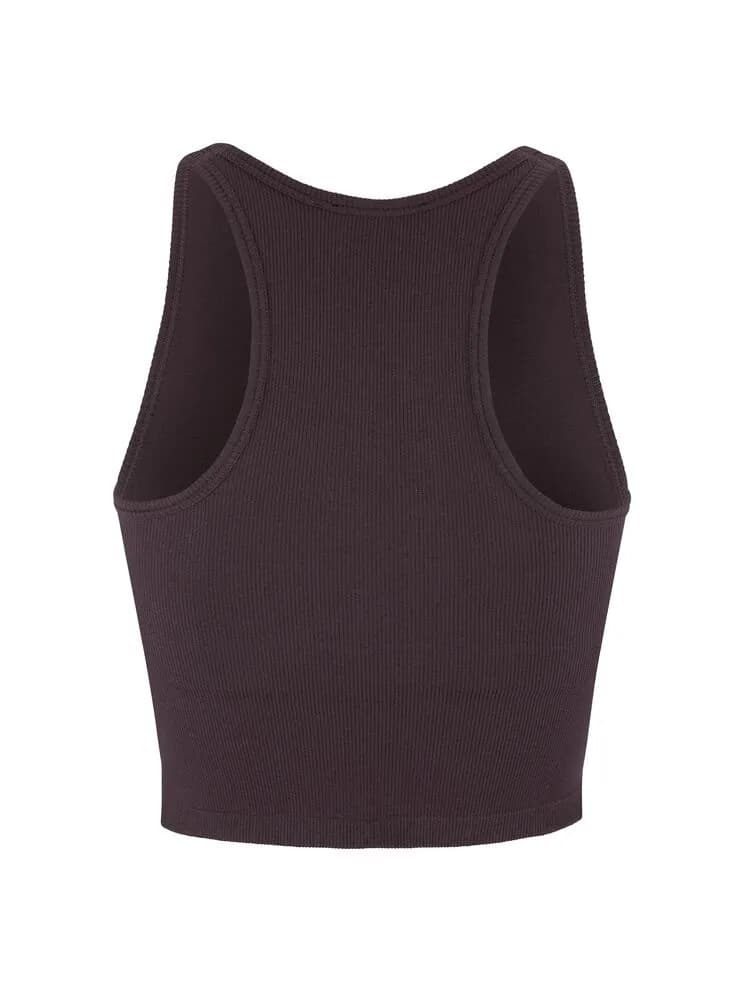 Collective Rib Tank Top W - Dk Plum