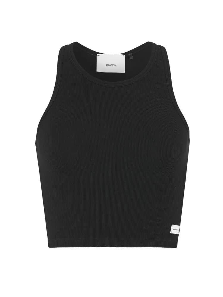 Collective Rib Tank Top W - Black