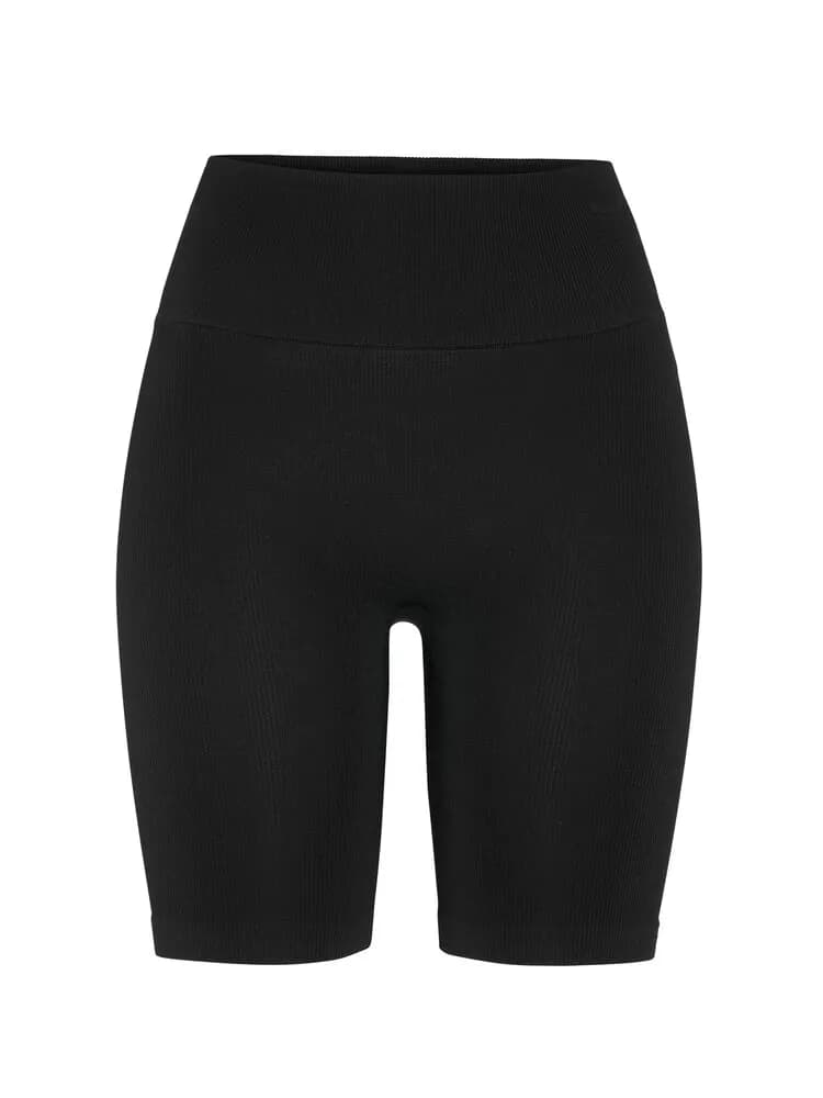 Collective Rib Short Tights W - Black