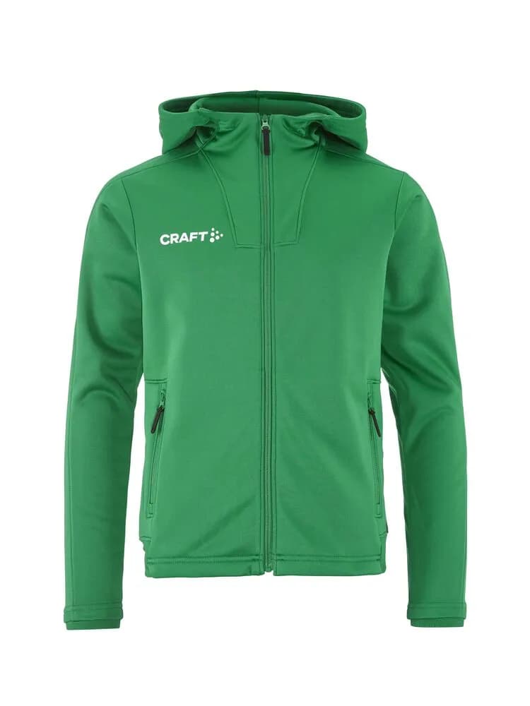 Evolve 2.0 Brushed Hood Jacket Jr - Team Green