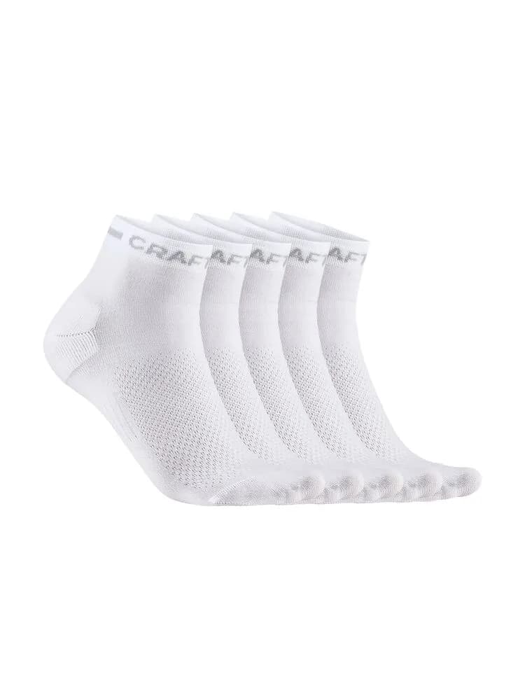 CORE Dry Mid Sock 5-Pack - White