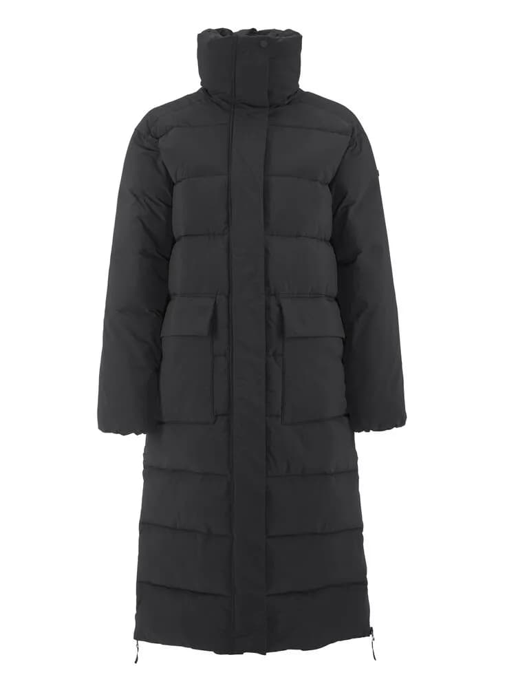 Urban Long Padded Coat W - Black