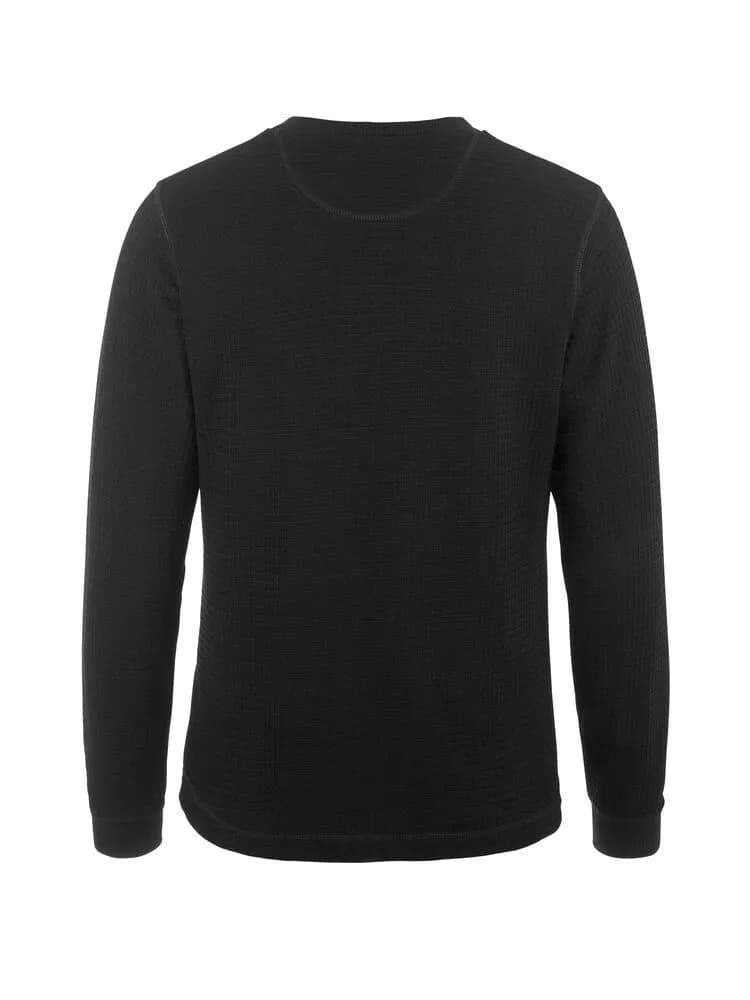 Wool Waffle Rn W - Black