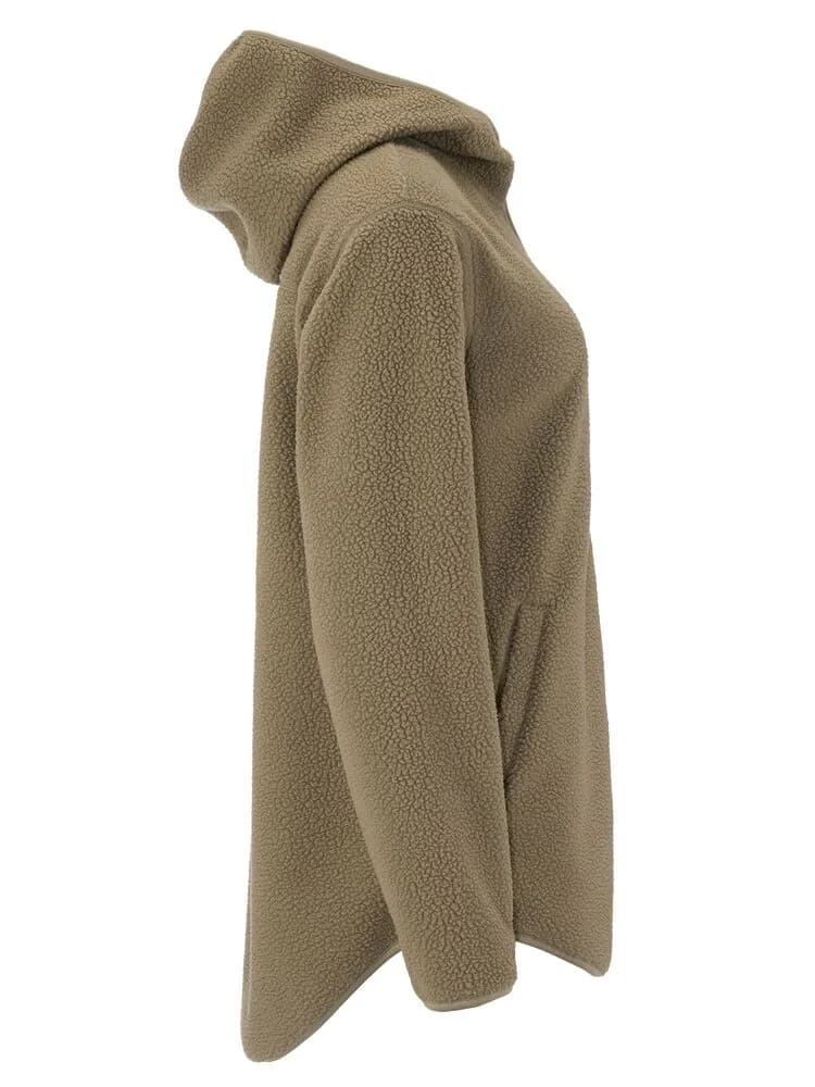 Join Pile Fleece Fz Hood W - Taupe