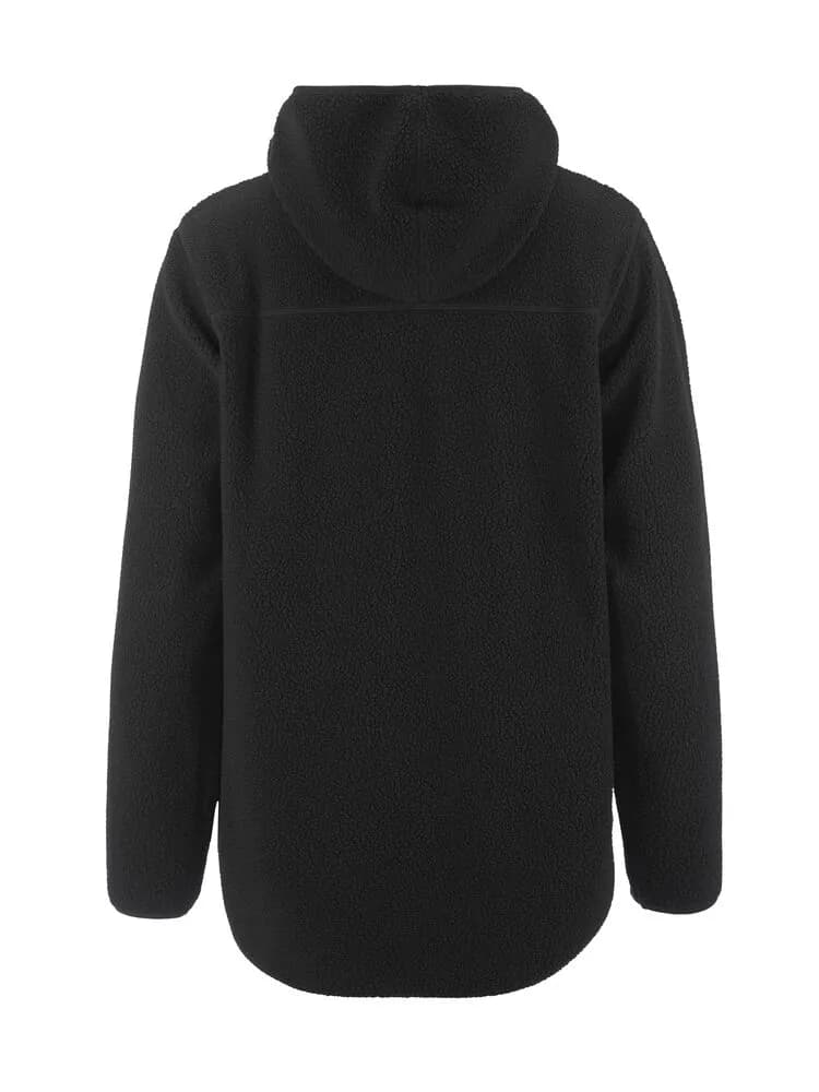 Join Pile Fleece Fz Hood W - Black