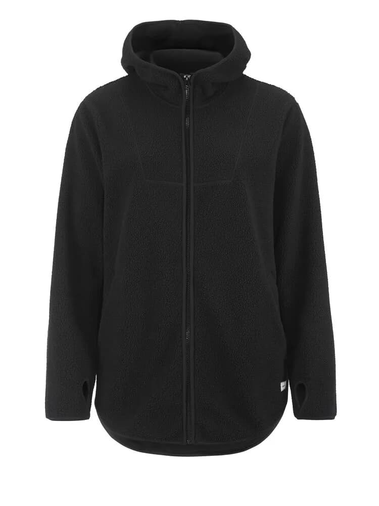 Join Pile Fleece Fz Hood W - Black