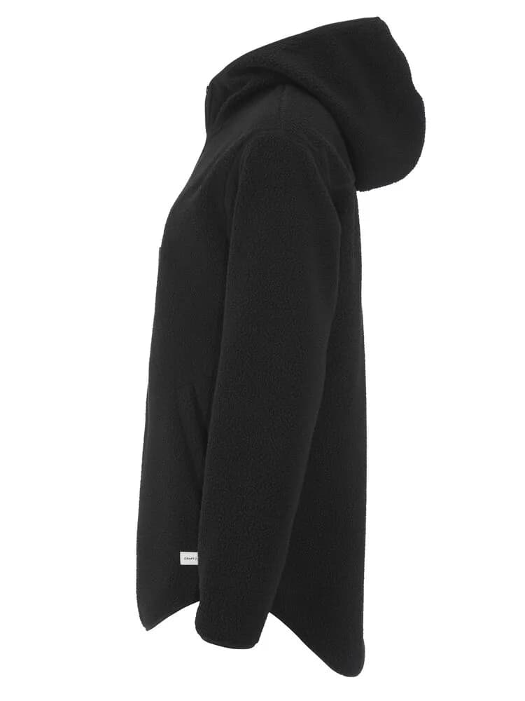 Join Pile Fleece Fz Hood W - Black
