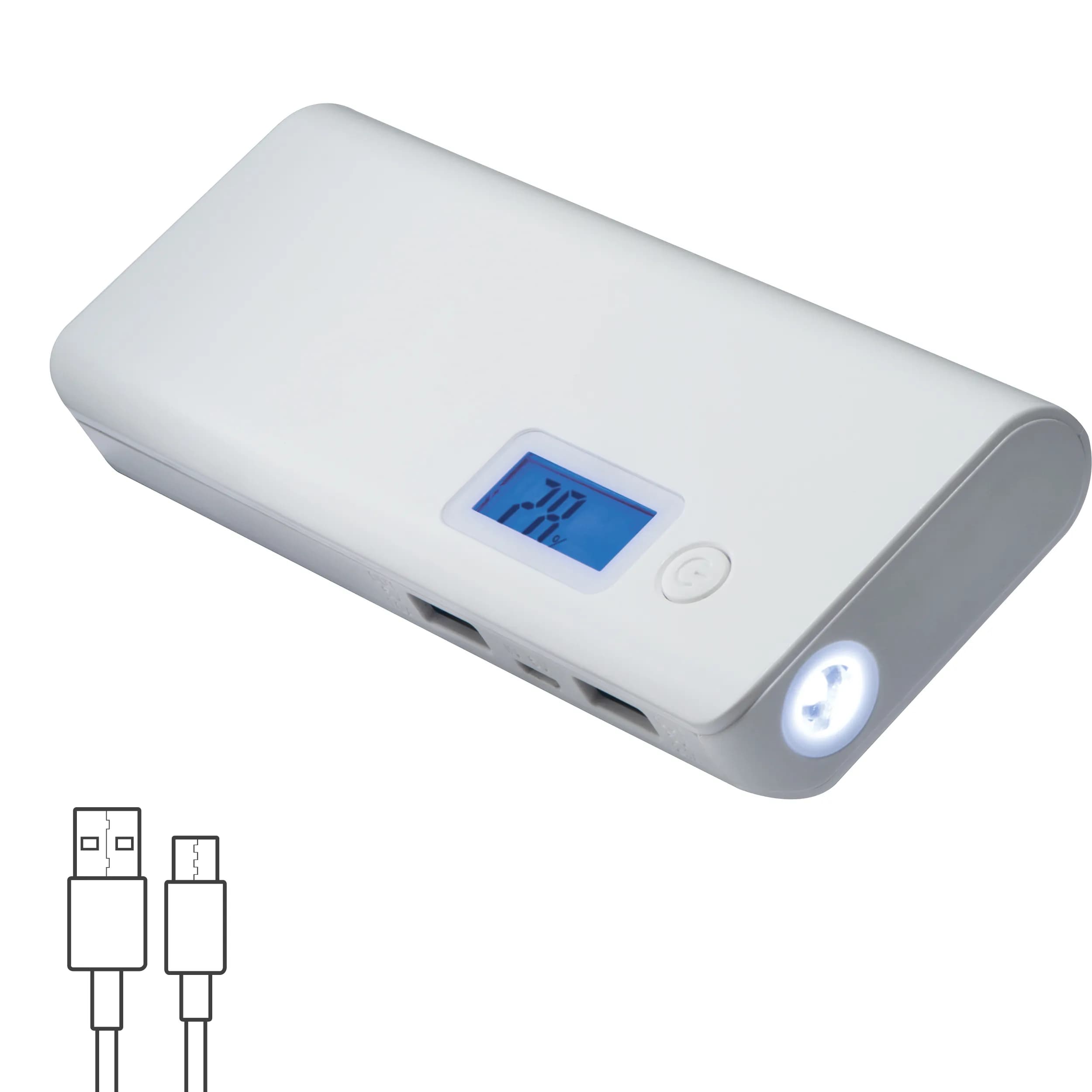 Powerbank 10.000 mAh RUBEN - weiss