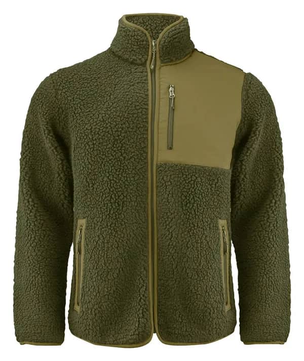 Kingsley Fleecejacke Herren - Moosgrün