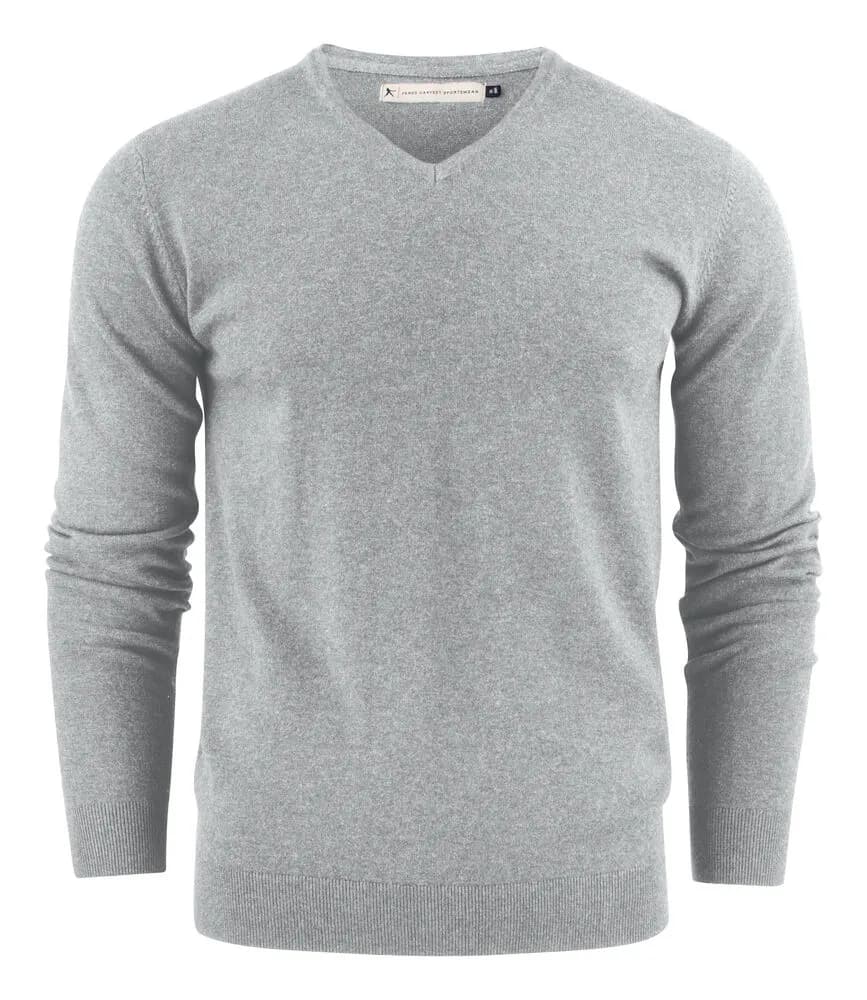Ashland V Strickpullover Herren - Grau Meliert