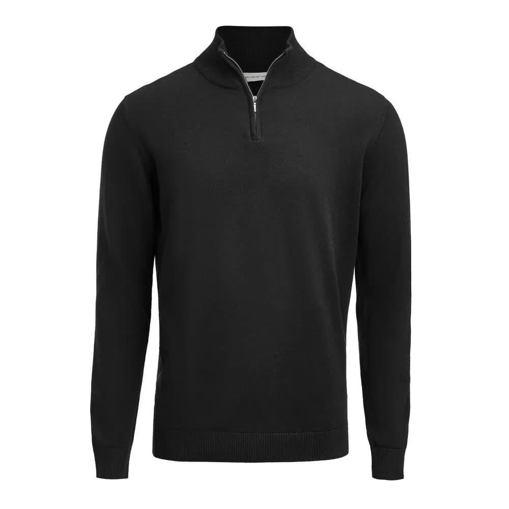 Ashland Halfzip Strickpullover Unisex - Schwarz