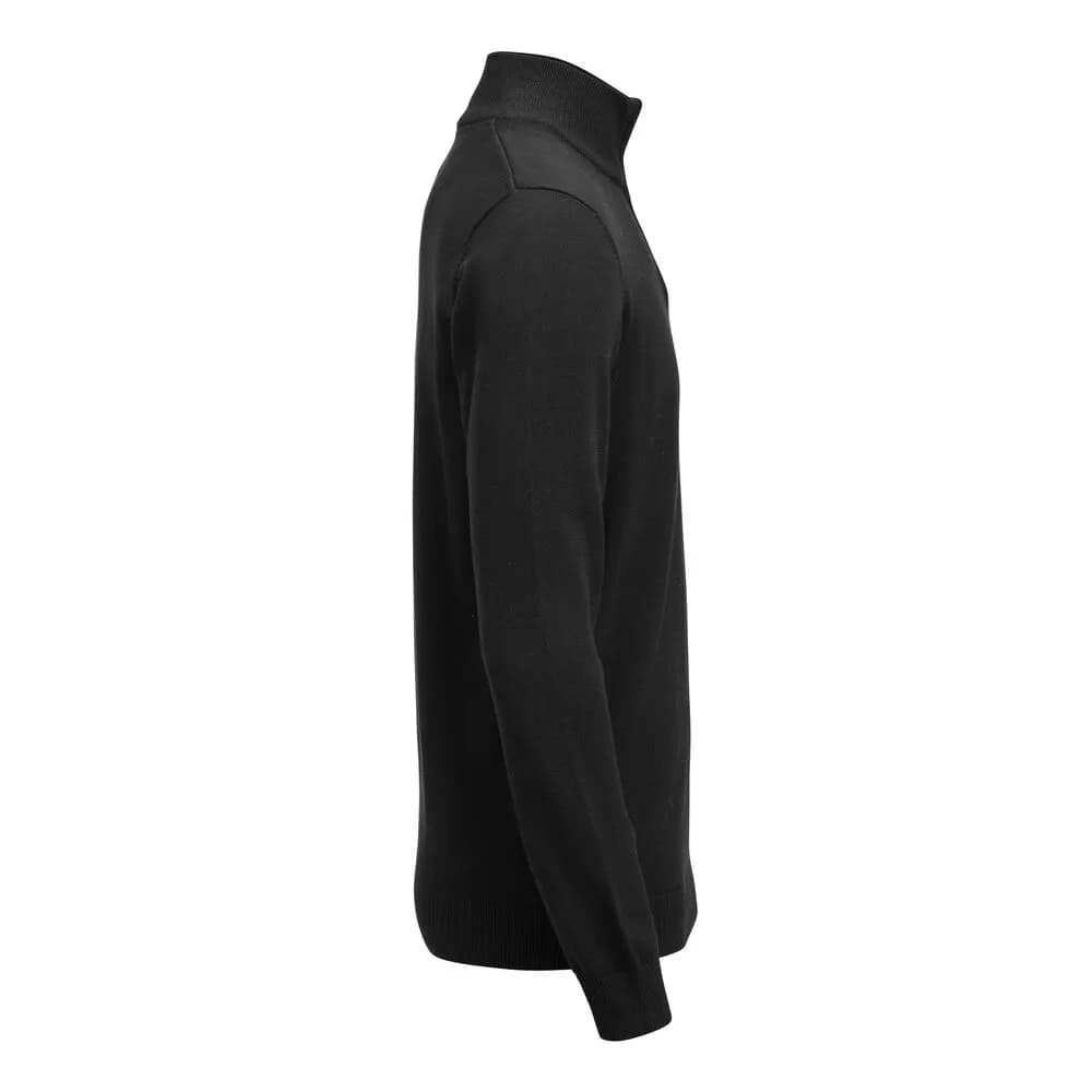 Ashland Halfzip Strickpullover Unisex - Schwarz