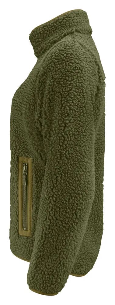 Kingsley Fleece Jacke Damen - Moosgrün