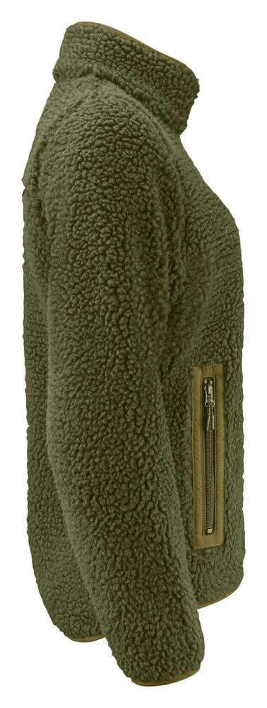Kingsley Fleece Jacke Damen - Moosgrün