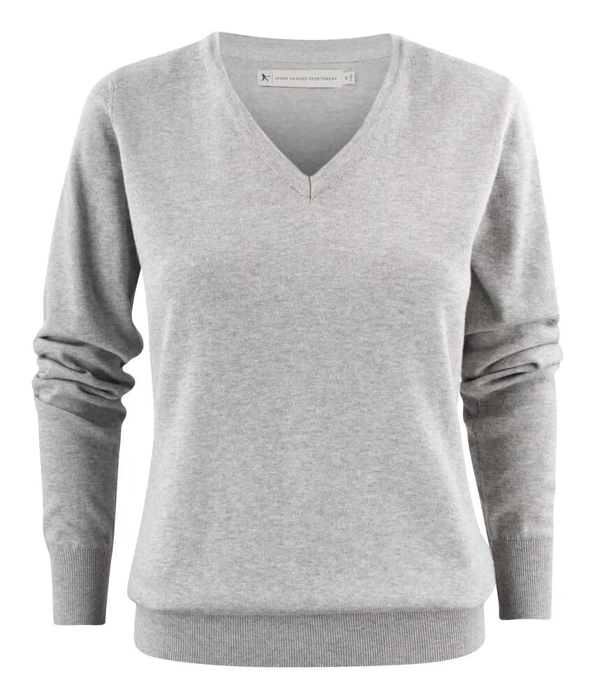 Ashland V Strickpullover Damen - Grau Meliert