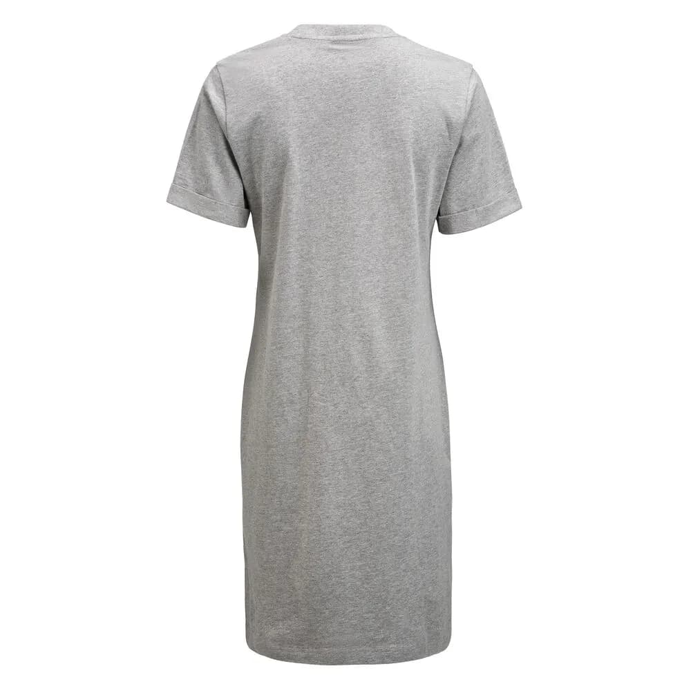 American T-shirt Dress Kleid Damen - Grau Meliert