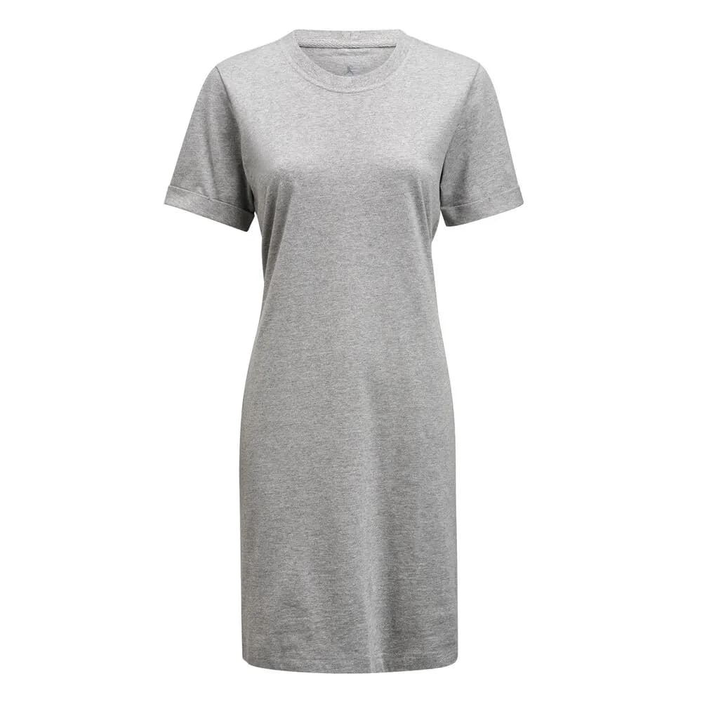 American T-shirt Dress Kleid Damen - Grau Meliert