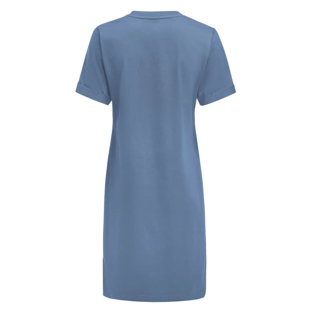 American T-shirt Dress Kleid Damen - Sommerblau