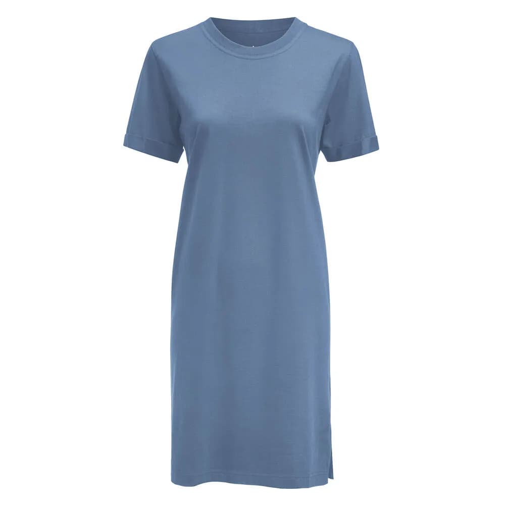 American T-shirt Dress Kleid Damen - Sommerblau
