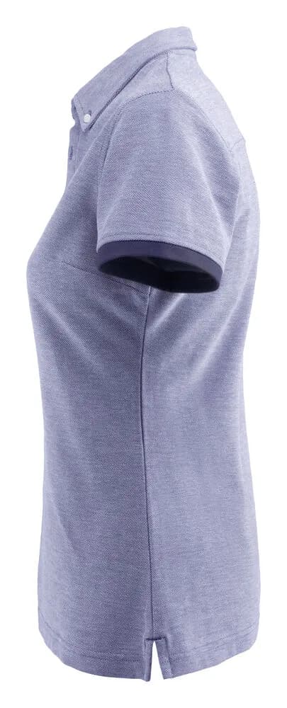 Larkford Polo Pique Damen - Hellblau Meliert