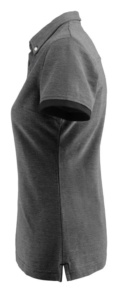 Larkford Polo Pique Damen - Schwarz Meliert