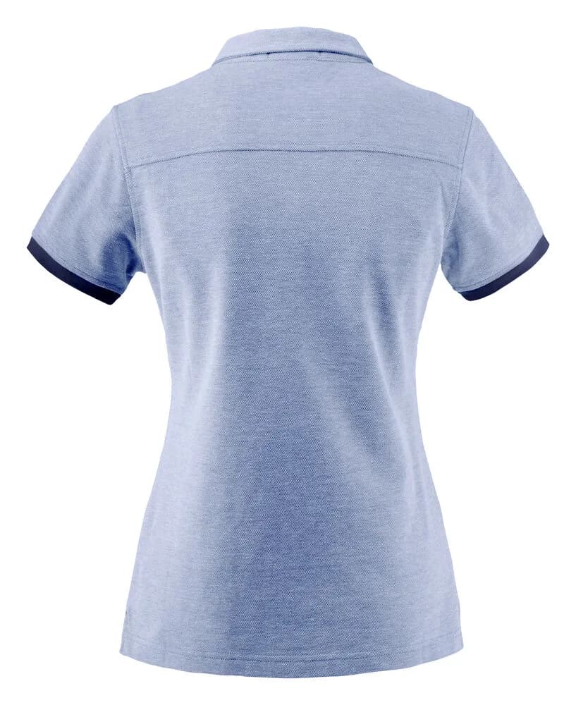 Larkford Polo Pique Damen - Hellblau Meliert