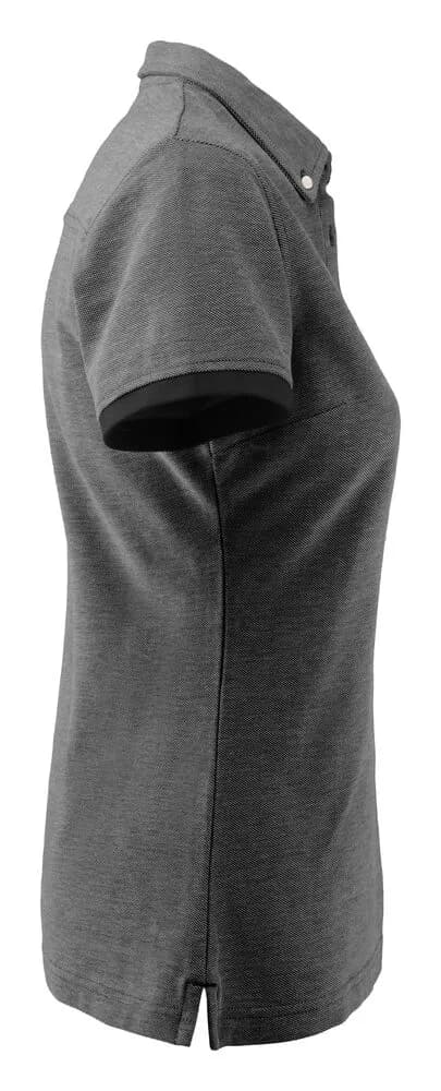 Larkford Polo Pique Damen - Schwarz Meliert