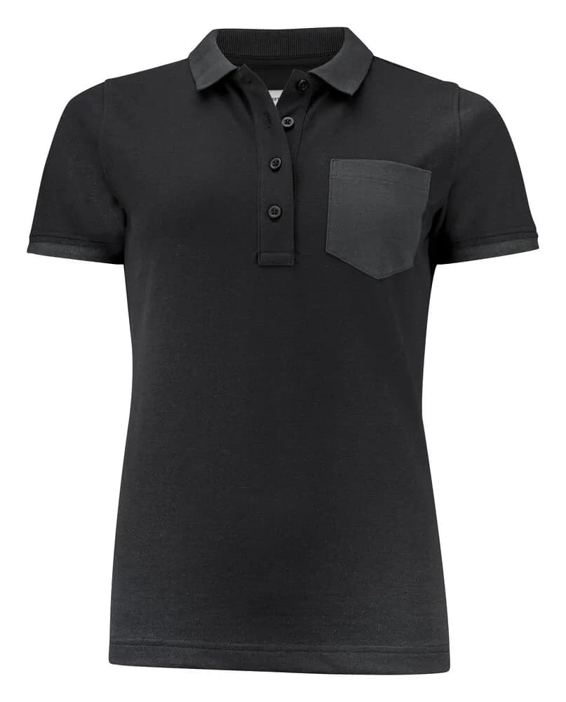 Pinedale Polo Pique Damen - Schwarz