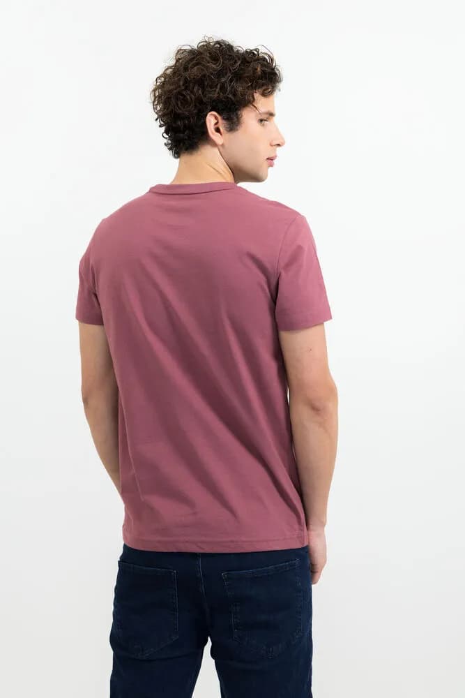 American U T-Shirt Herren - Staubiges Rot