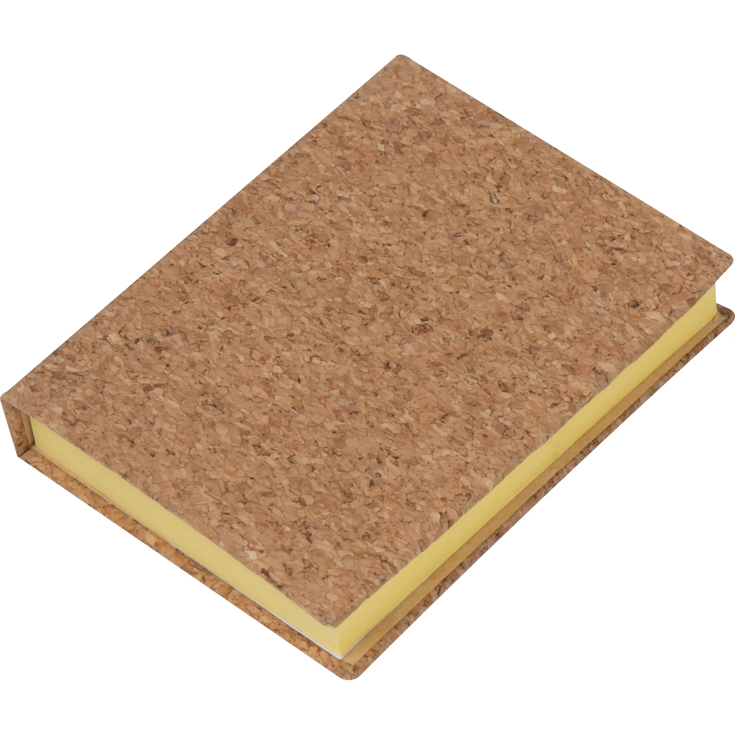 Haftmarker- und Haftnotizbuch mit Korkcover LORETTA - beige