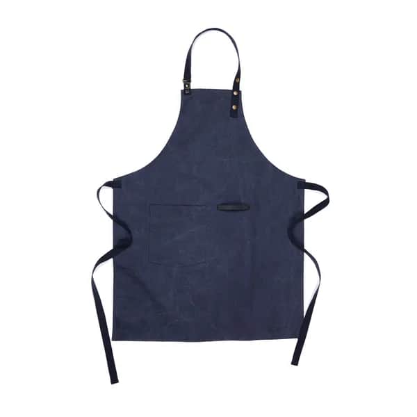 VINGA Tome Schürze aus GRS recyceltem Canvas - navy blau