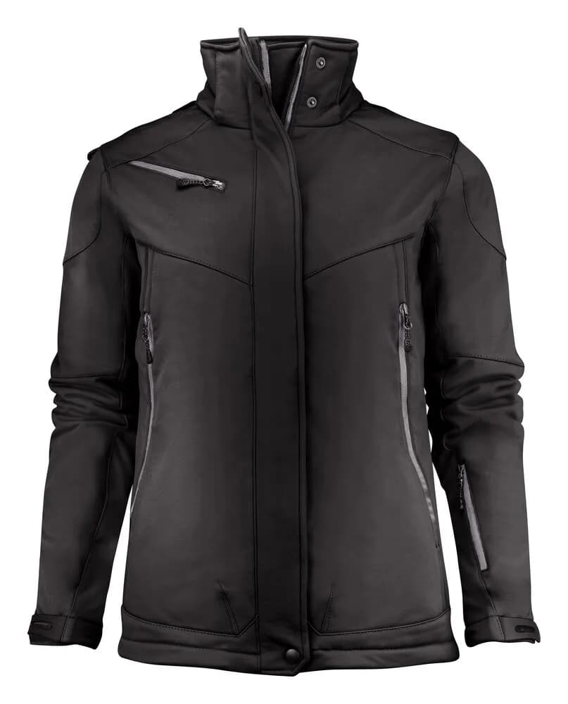 Skeleton Softshell Jacke Damen - Schwarz