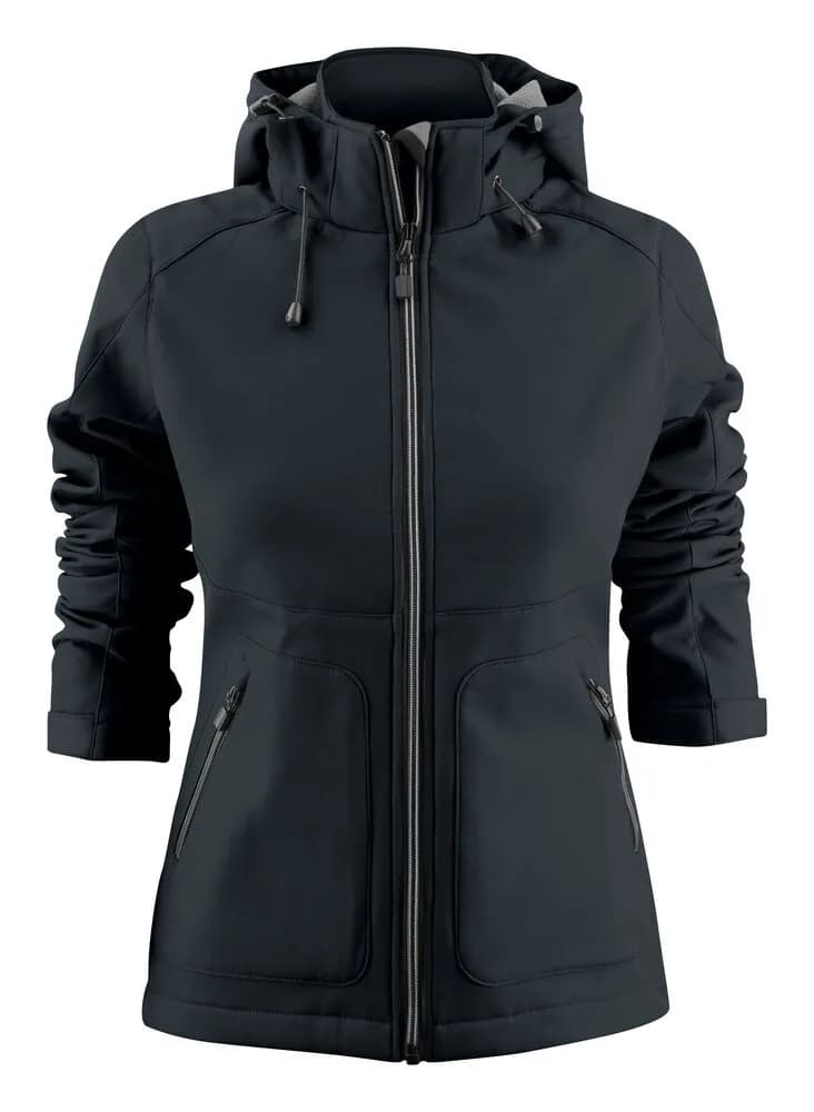 Karting Softshell Jacke Damen - Schwarz