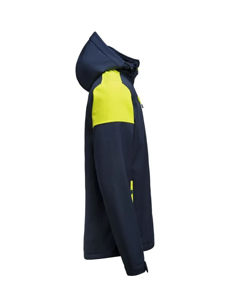 Prime Softshell Jacke Herren - Marine/Neongelb