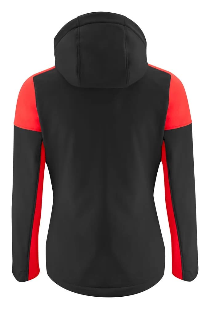 Prime Softshell Jacke Damen - Schwarz/Rot