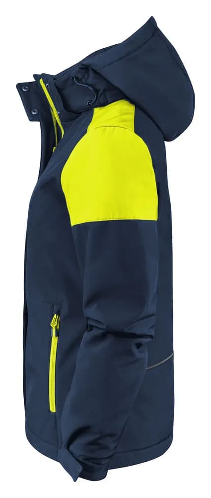 Prime Padded Softshell Jacke Damen - Marine/Neongelb