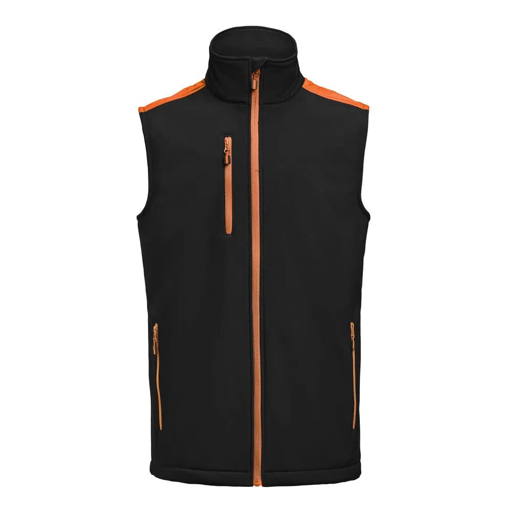 Prime Softshell Weste Herren - Schwarz/Orange