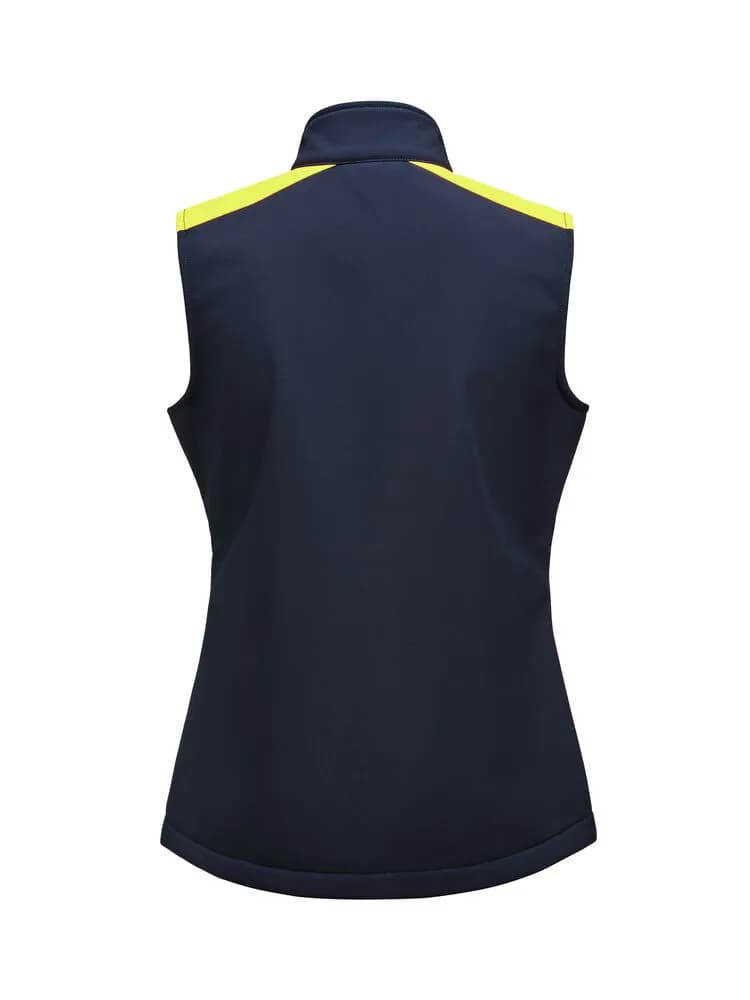Prime Softshell Weste Damen - Marine/Neongelb
