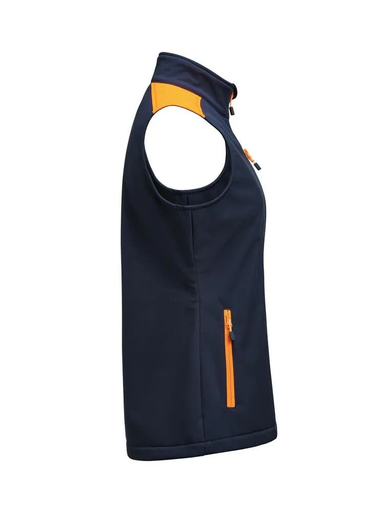 Prime Softshell Weste Damen - Marine/Neonorange