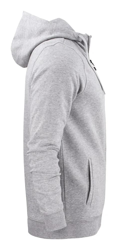 Overhead Pullover mit Reißverschluss Herren - Grau Meliert