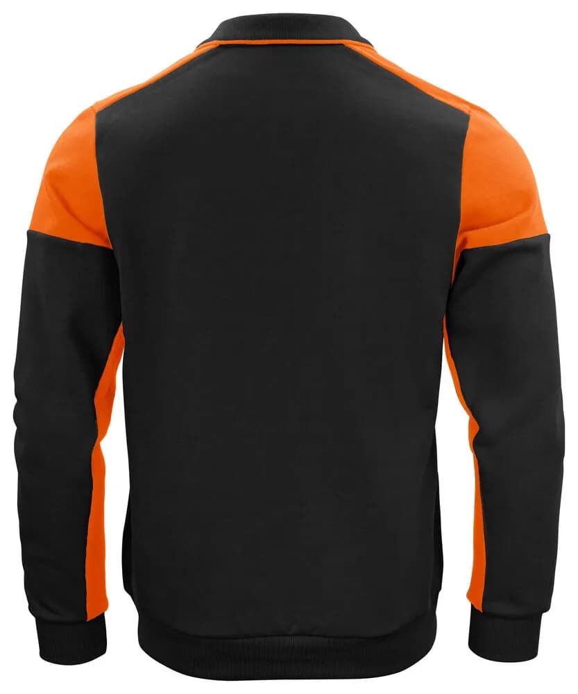 Prime Polo-Pullover Unisex - Schwarz/Orange