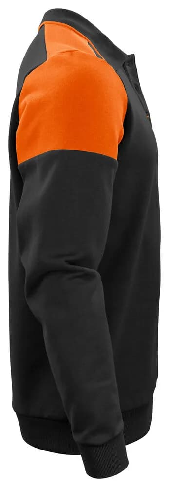 Prime Polo-Pullover Unisex - Schwarz/Orange